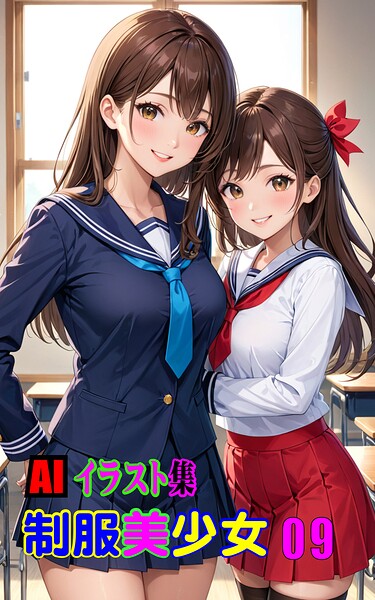 【k769aneme08784】AIイラスト集 制服美少女09