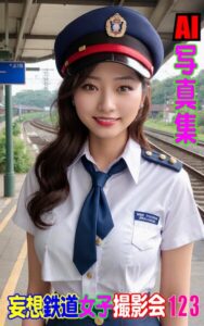 【k769aneme08794】AI写真集 妄想鉄道女子撮影会 123