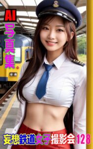 【k769aneme08849】AI写真集 妄想鉄道女子撮影会 128